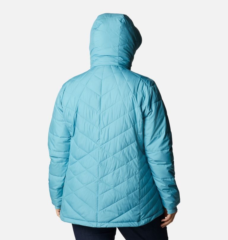 Women's Columbia Heavenly Hooded Jackets Turquoise | Plus Size CA-M4A63